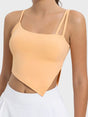 Slit Asymmetrical Neck Active Cami - V.I.P Digital Presence
