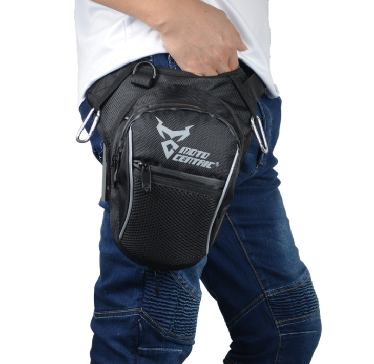 Fashion Motorcycle Drop Leg Bag Hip Bum Fanny Pack Waterproof Motorcycle Bag Outdoor Casual Waist Bag Motorcycle bike Bag Black - V.I.P Digital Presence