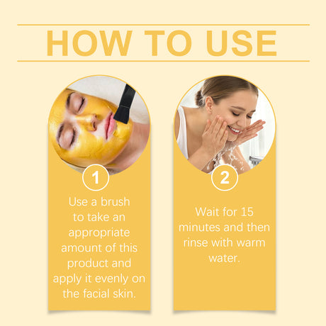 Vitamin C Turmeric Mud Film, Soft And Bright, Nourishing Facial Skin Moisturizing And Hydrating Turmeric Mud Film - V.I.P Digital Presence