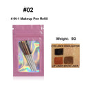 4 In 1 Eyebrow Pencil Waterproof Drawing Eye Brow Makeup Pen Long-Wear Eyeliner Eyebrow Highlighter Stick Makeup Cosmetic Tool - V.I.P Digital Presence