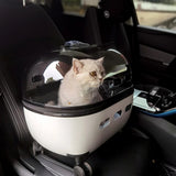 New Transparent Capsule Pet Travel Trolley Carriers Bag Stroller for 10kg Puppies Dogs Cat with Wheel - V.I.P Digital Presence