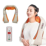 Electrical Shiatsu U Shape Massage Shawl Back Neck Shoulder Body Massager Device Infrared Heated Kneading Home Massage Shawl - V.I.P Digital Presence