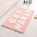 Alfombra flocada para puerta de entrada, alfombra antideslizante para baño, alfombra absorbente para cocina