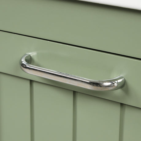 36 inch bathroom vanity with sink, one double door cabinet one large drawer and one flip drawer solid wood and MDF board, green - V.I.P Digital Presence