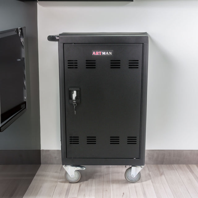 Mobile Charging Cart and Cabinet for Tablets Laptops 30-Device - V.I.P Digital Presence