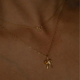 18K Gold-Plated Bow Necklace - V.I.P Digital Presence