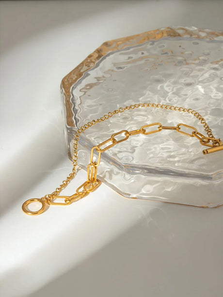18K Gold-Plated Stainless Steel Chain Bracelet - V.I.P Digital Presence