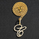 Hip hop accessories grass letter pendant melon seed buckle Cuban chain accessory - V.I.P Digital Presence