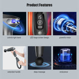 4 Massage Silicone Head Powerful Fascial Gun Portable Vibration Deep Tissue Percussion Muscle Back Massage Gun For Women - V.I.P Digital Presence