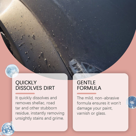 Auto Shellac Cleaning Agent Car Paint Decontaminating Bird Droit Resin Shellac Bug Spot Foam Cleaner - V.I.P Digital Presence