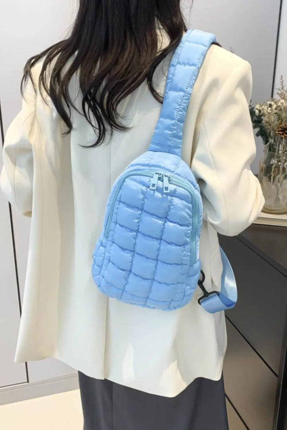 Quilted Nylon Crossbody  Bag - V.I.P Digital Presence