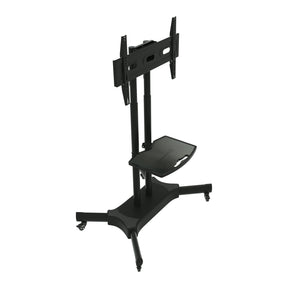FANCO Universal Rotating TV Stand, suitable for 32-80 inch TVs, with adjustable tilt height and maximum VESA 600x400mm (black) - V.I.P Digital Presence