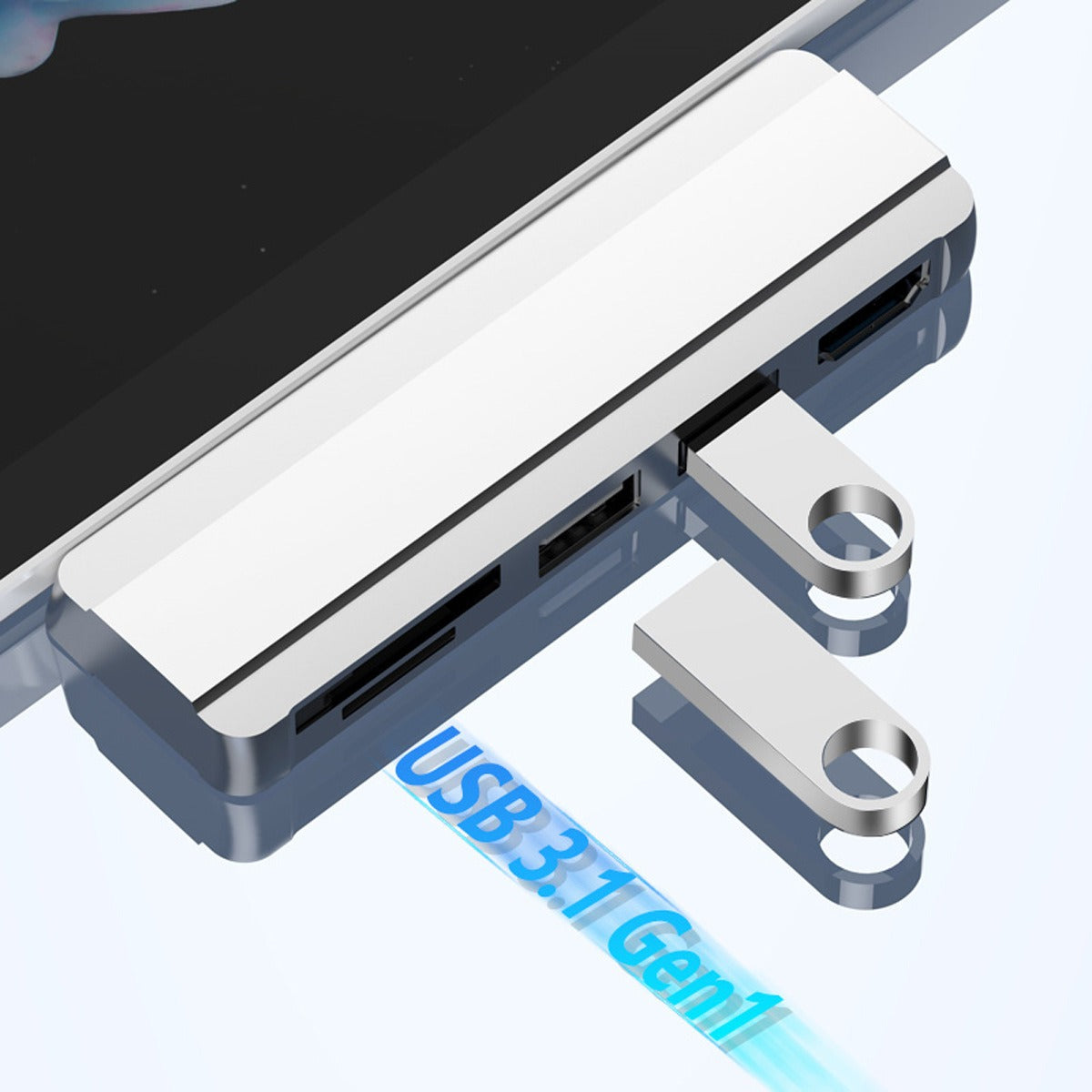 Suitable for Surface Pro 4/5/6 docking station USB to HDMI same screen card reader expansion hub - V.I.P Digital Presence