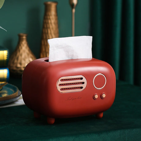 Paper towel box ABS light luxury retro style gift for living room, high-end home drawer paper towel box - V.I.P Digital Presence