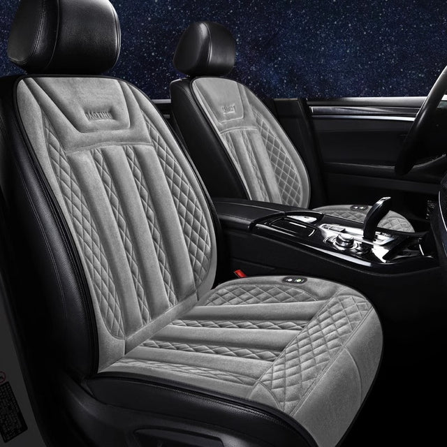 Car heated seat cushion winter single seat car electric heating modified plush seat cushion 12V24V warm - V.I.P Digital Presence