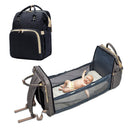 Mochila para bebés convertible, ligera y multiusos, para mamás y papás, ideal para guardar pañales de viaje y cunas. 