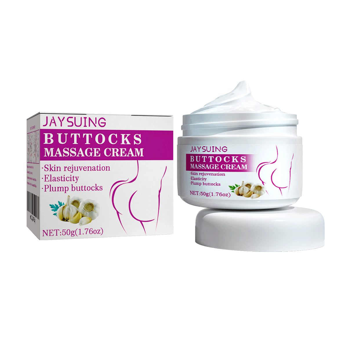 Crema reafirmante y reafirmante para caderas, crema moldeadora de caderas Peach, crema para el cuidado de las caderas con curva en S.