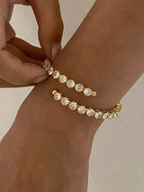 Stainless Steel Inlaid Zircon Bracelet - V.I.P Digital Presence