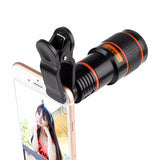 10 in 1 Kits 12x Zoom Telephoto Lens Fish eye Lens Wide Angle Macro Lenses Cell Phone Mobile Tripod - V.I.P Digital Presence