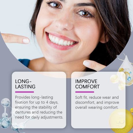 Denture Denture Fixing Adhesive, Improve Comfort Care Denture Loose Adhesive Fixation Cream - V.I.P Digital Presence