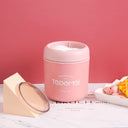 Japanese style simple sealed 304 stainless steel insulated breakfast cup with lid and spoon - V.I.P Digital Presence