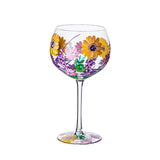 Nordic Colored Glass Wine Glasses Creative Hand-Painted Flowers Wine Glass Household Painted Goblet Crystal Champagne Drinkware - V.I.P Digital Presence