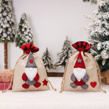 Christmas Decorations Cartoon Linen Drawstring Faceless Doll Candy Bag Forester Apple Bag Doll Gift Bag - V.I.P Digital Presence
