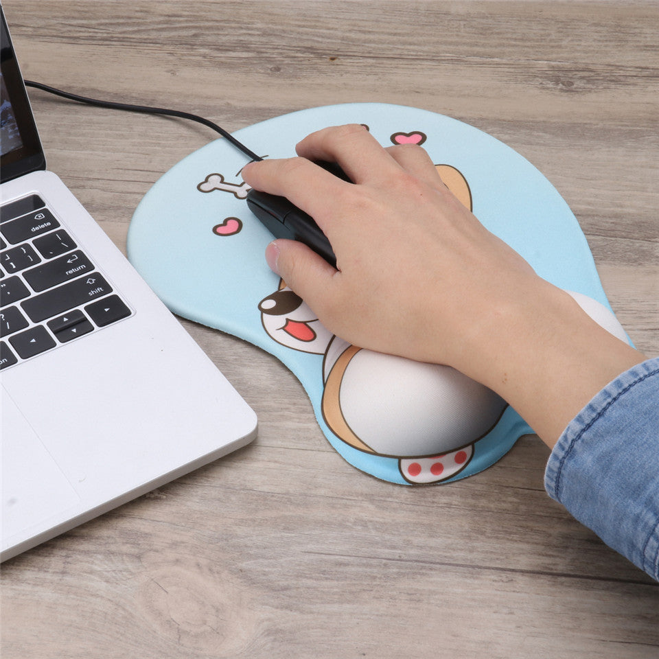 Lovely Corgi Non Slip Silica Gel Wrist Rest Mouse Pad Wrist Support Computer Ergonomic Mouse Mat Comfortable - V.I.P Digital Presence