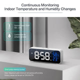 Music LED Digital Alarm Clock Voice Control Temperature Humidity Display Desktop Clocks Home Table Decoration Built-in 1200mAh - V.I.P Digital Presence