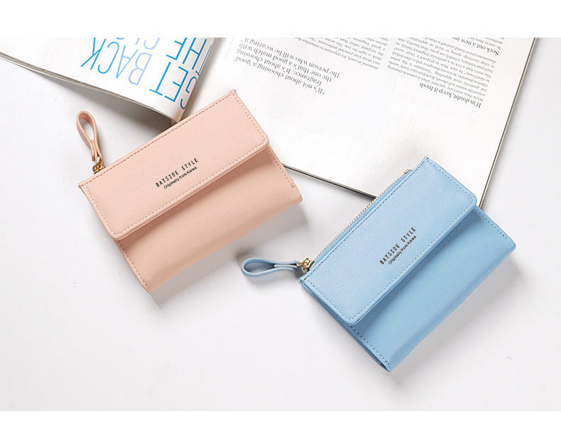 Women's Short Wallet Women's Wallet New Korean Version Small Wallet with Multiple Card Positions - V.I.P Digital Presence