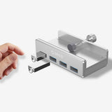 USB Hub USB 3.0 HUB Charging Hub Professional Clip Design Aluminum Alloy 4 Ports Portable Size Travel Station - V.I.P Digital Presence
