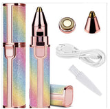 USB Charging Lady Shaver Electric Eyebrow Trimmer Shaver Facial Hair Removal Instrument - V.I.P Digital Presence