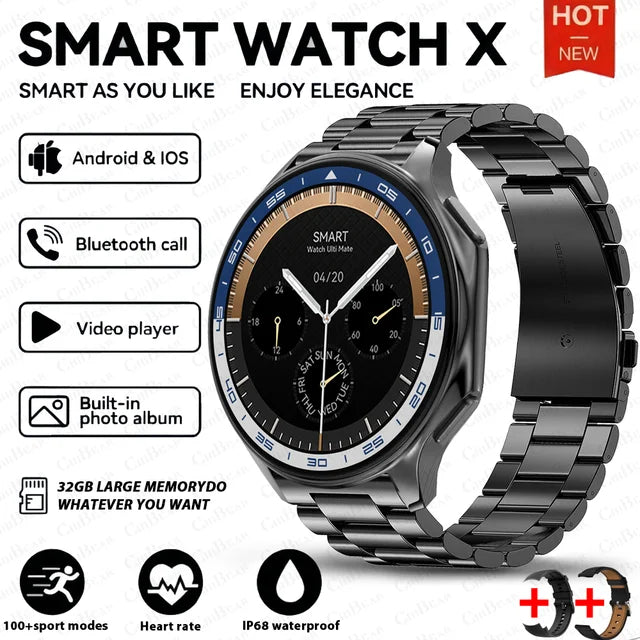 DT Watch X smartwatch with 4G large memory, local music and video playback, waterproof Bluetooth calling, smart phone - V.I.P Digital Presence