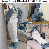 Cartoon Shark Sleeping Bag Pajamas Office Nap Shark Blanket Karakal High Quality Fabric Mermaid Shawl Blanket For Children Adult - V.I.P Digital Presence