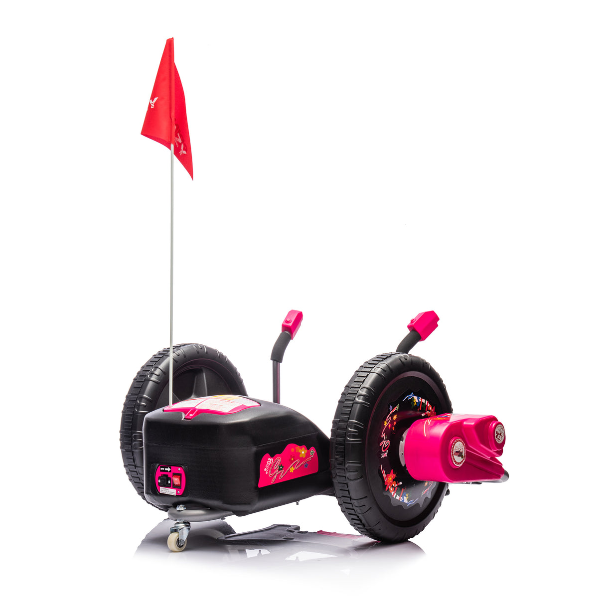 12V Kids Ride On Electric Toy,2WD,16'' exaggerated wheel,Dual handle control for 360 degree flexible steering and rotation - V.I.P Digital Presence