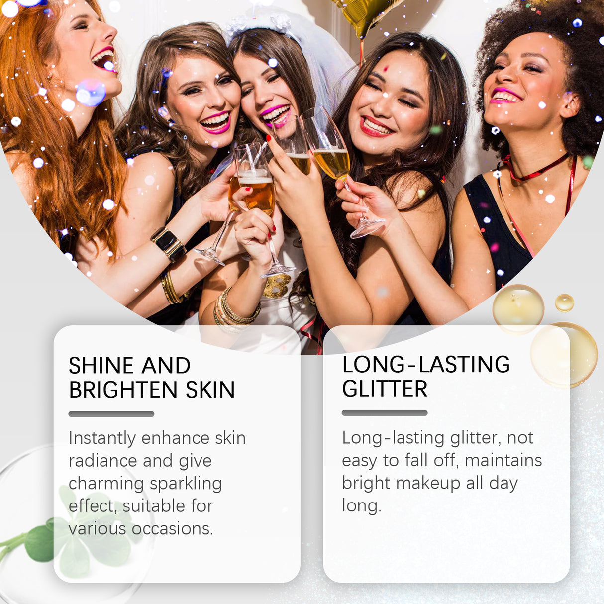 Stage Makeup Glitter Spray, Highlighter Spray Natural Stereo Long-Lasting Brightening Glitter - V.I.P Digital Presence