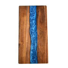 Acacia Wood Resin Splicing Large Charcuterie Board Epoxy Resin Ocean Wave Pattern Cutting Board for Kitchen - V.I.P Digital Presence