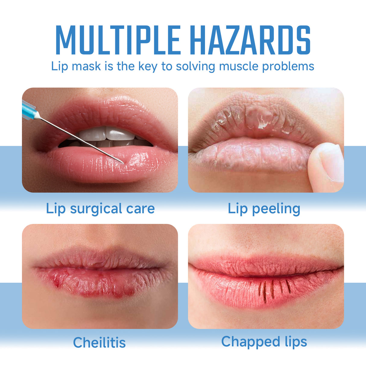Collagen Lip Mask For Lip Protection Against Dry Cracks Fade Lip Lines And Dead Skin Moisture Lip Mask - V.I.P Digital Presence