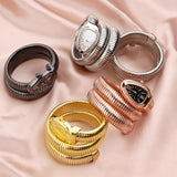 Snake shaped watch Women's fashion bracelet watch Creative quartz watch Personalized bracelet watch - V.I.P Digital Presence