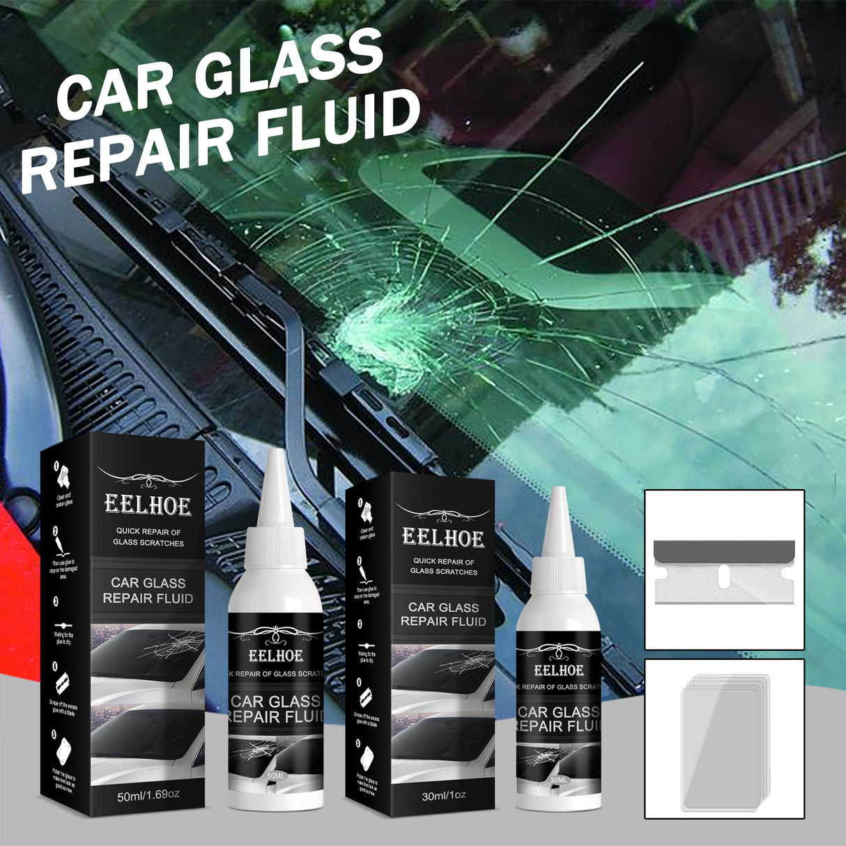Automotive Glass Repair Adhesive, Windshield Crack Repair Adhesive Repair Adhesive Glass Repair Adhesive - V.I.P Digital Presence