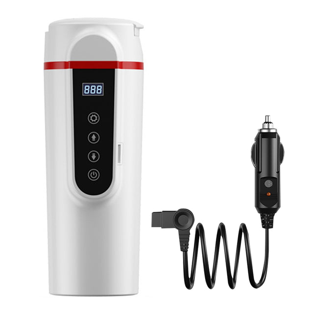 12V/24V 70W-100W Car Heating Cup 420ml Car Heated Smart Mug With Temperature Control Cigarette Lighter Car Kettle Water Heater - V.I.P Digital Presence