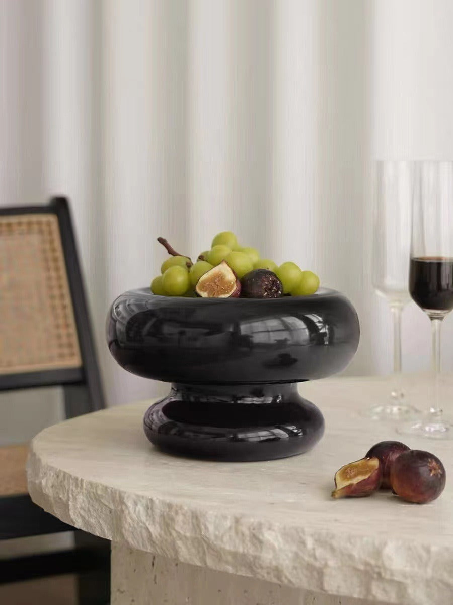 Creative Life [Cotton Candy] Ceramic Fruit Tray Home Living Room Tea Table Storage Storage Fruit Tray Snack Tray - V.I.P Digital Presence
