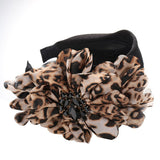 Diamond inlaid fabric flower toothed anti slip exaggerated headband - V.I.P Digital Presence