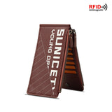 Anti Theft Brush Trend Long Men's Purse PU Large Capacity Multi Card Change Bag - V.I.P Digital Presence