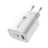PD12W charger 5V 2.4A European, American and British standard charging head Type-C adapter PD+USB charging head - V.I.P Digital Presence