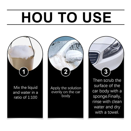 Foam Car Wash Liquid, Car Cleaning Mild Decontamination Foam Dust Refurbished Bright Cleaner - V.I.P Digital Presence