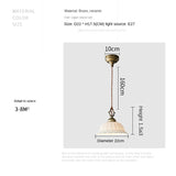 Copper Bedside Pendant Light Bedroom Modern Luxury French Retro Japanese American Artistic Aged Small Pendant Light - V.I.P Digital Presence
