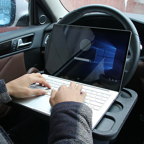 Multifunctional Car Laptop Stand Notebook Desk Steering Wheel Tray Table Food Drink Holder Car Card Table Computer - V.I.P Digital Presence