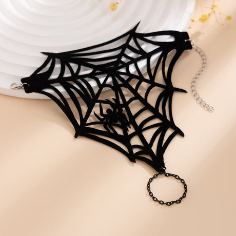 Halloween Finger Mesh Tassel Bracelet Punk Alloy Rose Lace Floral Handmade for Women - V.I.P Digital Presence