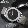 Clearance MISSFOX  2446 Unique Design Minimalist Watch Men Novel Stylish Male Watches Fashion Sports Quartz Wrist Watch For Men Women - V.I.P Digital Presence